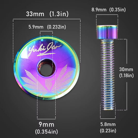 KRSEC Bike Bicycle Aluminum Alloy Headset Cap