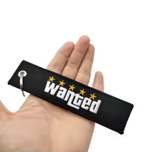 Five Stars Wanted Keychain